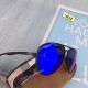 Copy Ray-Ban Aviator Sunglasses - Blue Polarized Lenses Black Leg (6)_th.jpg